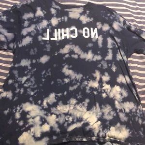 NO CHILL Navy/White Tie Dye